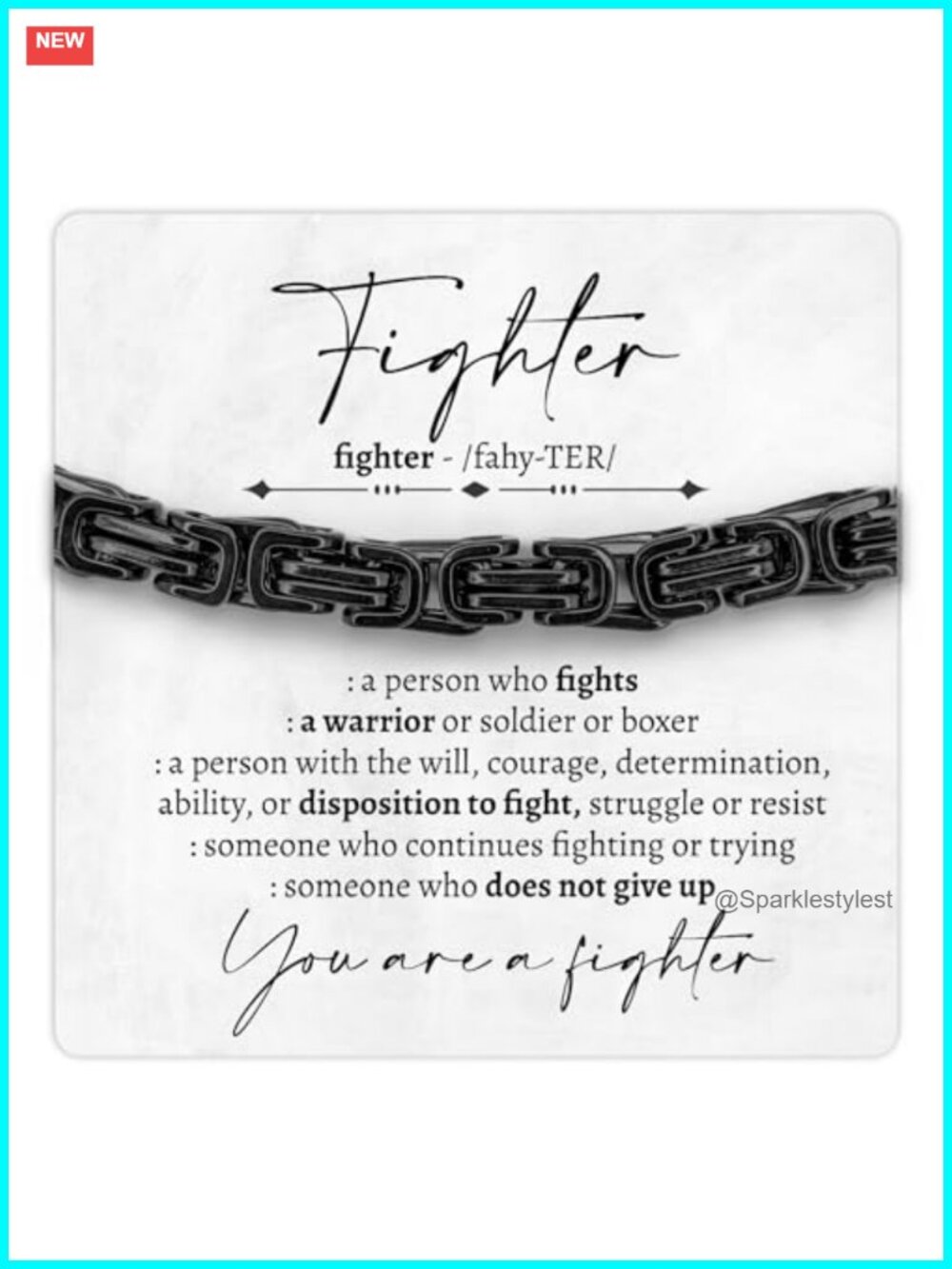 Men's Stainless Steel Twist Link Bracelet Adjustable 8-9" Get Well Gift